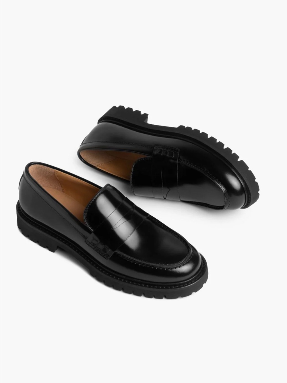 Thursday Boot Company Black Leather Lug Sole Penny Loafers - worn once - Picture 4 of 5